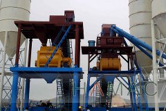 Mezclador de hormigón móvil mejora la capacidad de producción
