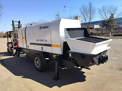 La bomba de concreto impulsada por diesel DHBT60 fue enviada a Timor Oriental el 10 de marzo